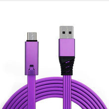 Load image into Gallery viewer, 14:173#Purple Cable;200001036:201441933#for Micro USB|14:173#Purple Cable;200001036:200746126#for Type-C|14:173#Purple Cable;200001036:200009042#for Apple