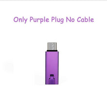 Load image into Gallery viewer, 14:350850#Only Purple Plug;200001036:201441933#for Micro USB|14:350850#Only Purple Plug;200001036:200746126#for Type-C|14:350850#Only Purple Plug;200001036:200009042#for Apple
